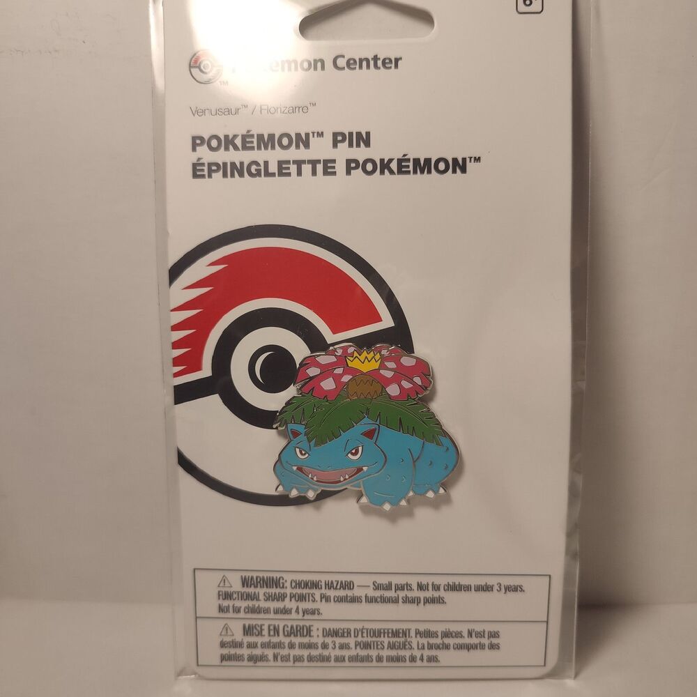 Pokemon TCG Venusaur Enamel Pin Official Nintendo Collectible Badge Figure